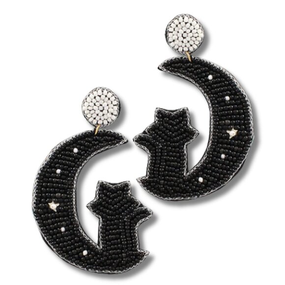 BOGO DEAL BESTSELLER HALLOWEEN EARRING STYLES - SEED BEADED - NEW SET OF 2 PAIRS - Picture 3 of 7